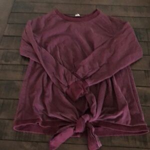 PinkBlush Plum maternity front tie top Size Small